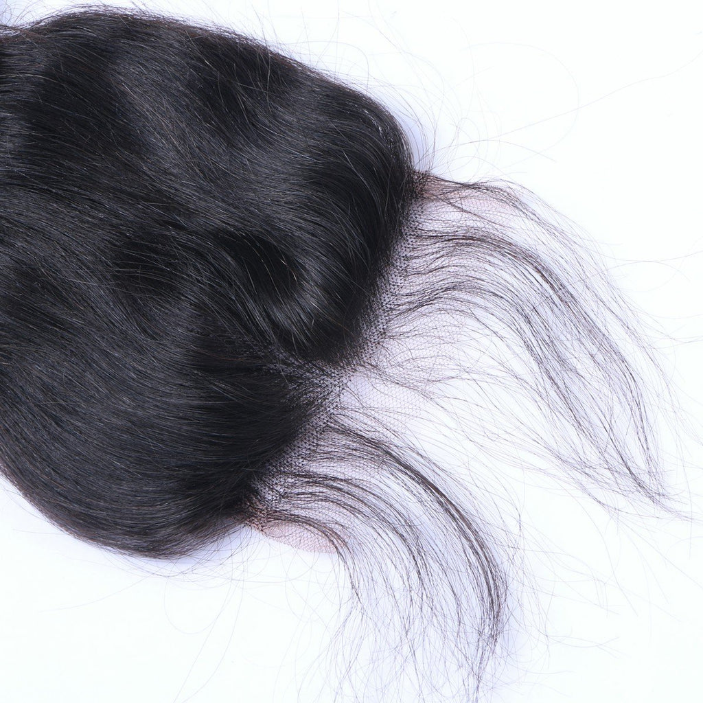 Loose Wave Virgin Human Hair Natural Black Closure
